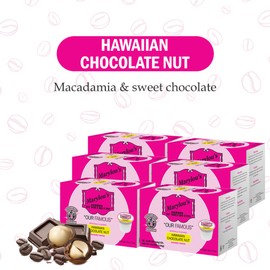 Marylou’s Coffee – Hawaiian Chocolate Nut Flavored Gourmet Coffee – Single Serve Coffee Pods, Compatible with Keurig Brewers – 72 Pods