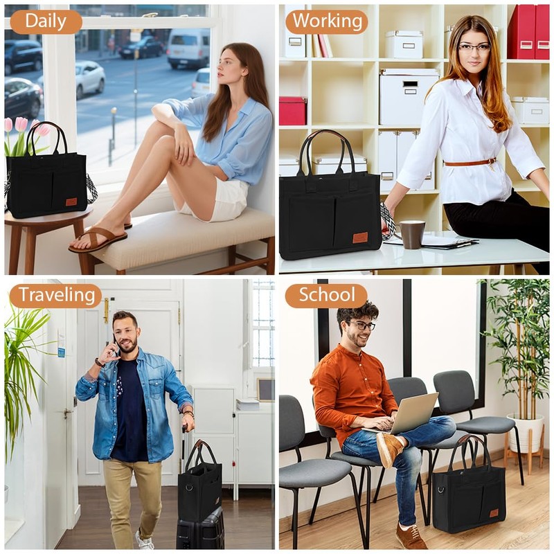 Aucuu Tote Bag, Large Canvas Tote Bag for Women, Casual