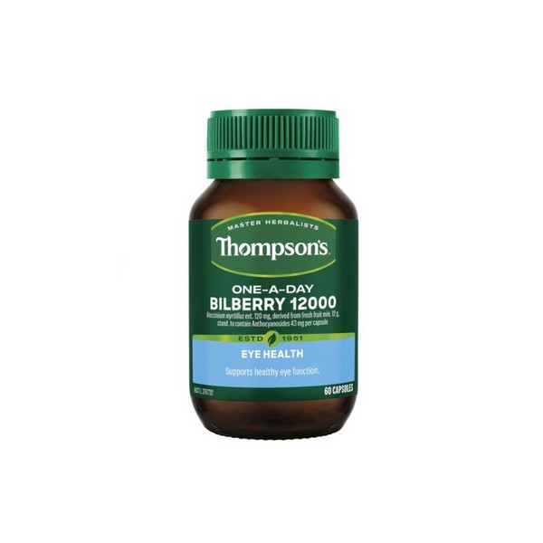 Thompson's Bilberry 12000 One-A-Day - 60 Vege Capsules