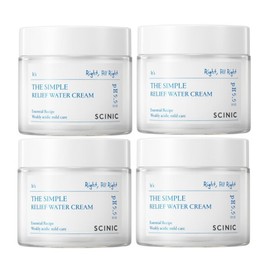 Scinic The Simple Relief Moisture Cream 80ml x 4 / 싸이닉 더 심플 릴리프 수분크림 80ml 4개