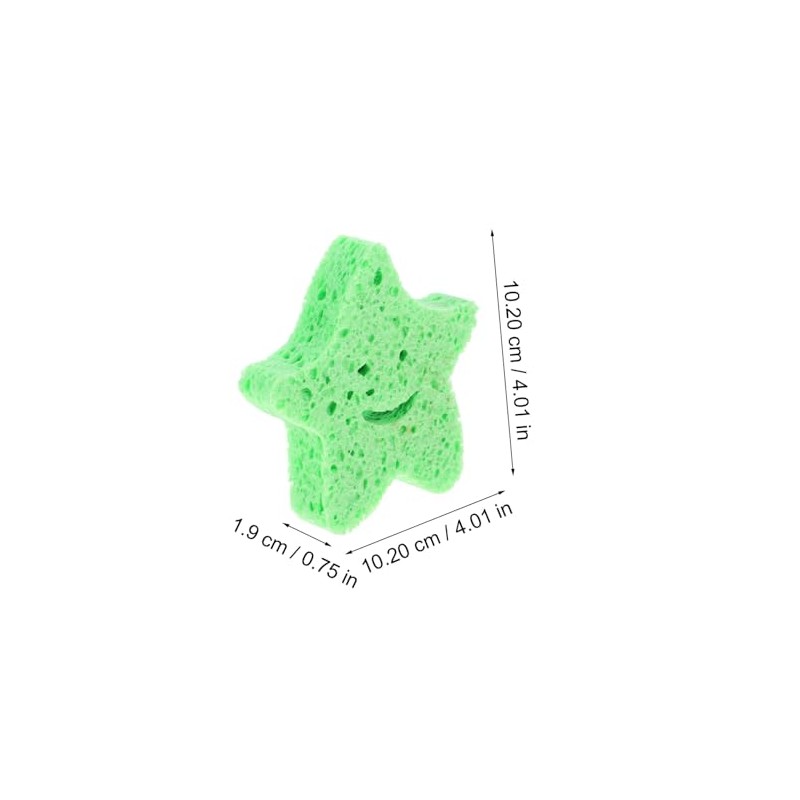 Ultechnovo 6piezas Esponjas Baño Forma Estrella Niño Niña Limpieza Suaves