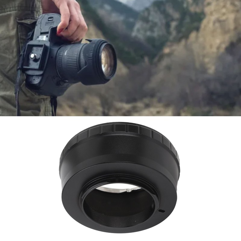 Lens Mount Adapter Ring with Back Cap Aluminum Alloy Lens