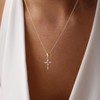 Lexody cross necklace for women CZ Cross Pendant Dainty SimpleTrendy