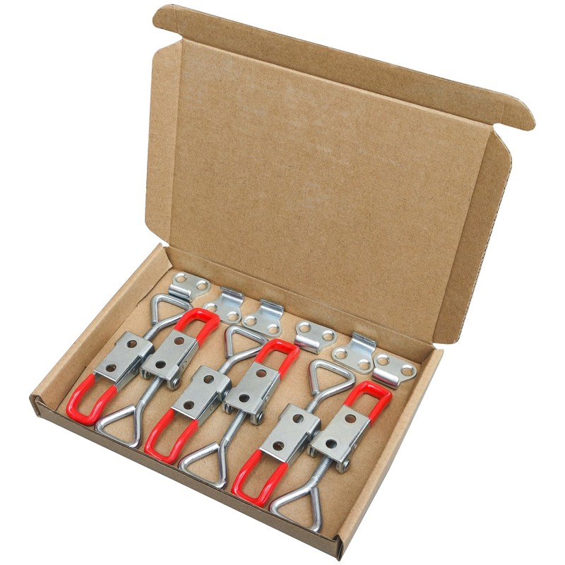 6 PCS Heavy Duty Metal Toggle Latches – Adjustable Spring
