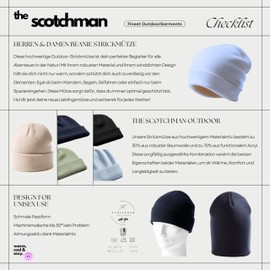 The ScotchMan Men's and Women's Outdoor Beanie Knitted Hat Wool Hat, olive