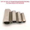TOOLSTAR One Way Valve，1/4" Non-Return Brass Pneumatic Air Check Valve