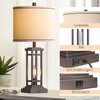 ROTTOGOON 27.5 Tall Farmhouse Table Lamps with USB C +