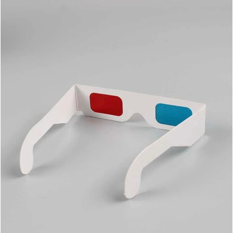 10 Pce 3D Glasses Red/Cyan (Sog. Anaglyphenbrille) Cardboard
