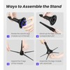 KORDOS Trumpet Stand Holder Portable Foldable Stable Metal 5 Leg,