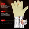 1 Pair Aluminum Foil Gloves High Temp Resistance Heat Insulation