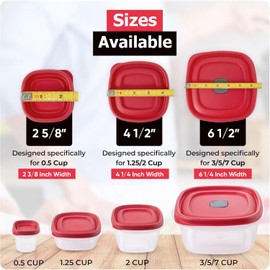 Replacement Lids for Rubbermaid Food Storage Containers - Fits 1/2-Cup Size, BPA-Free and Durable (4-Pack)