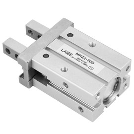 Jadeshay Gripper Pneumatic Cylinder, MHZ2-20D 20 mm Parallel Gripper, Steel Parallel Pneumatic Double Acting Parallel Gripper Cylinder with Bore
