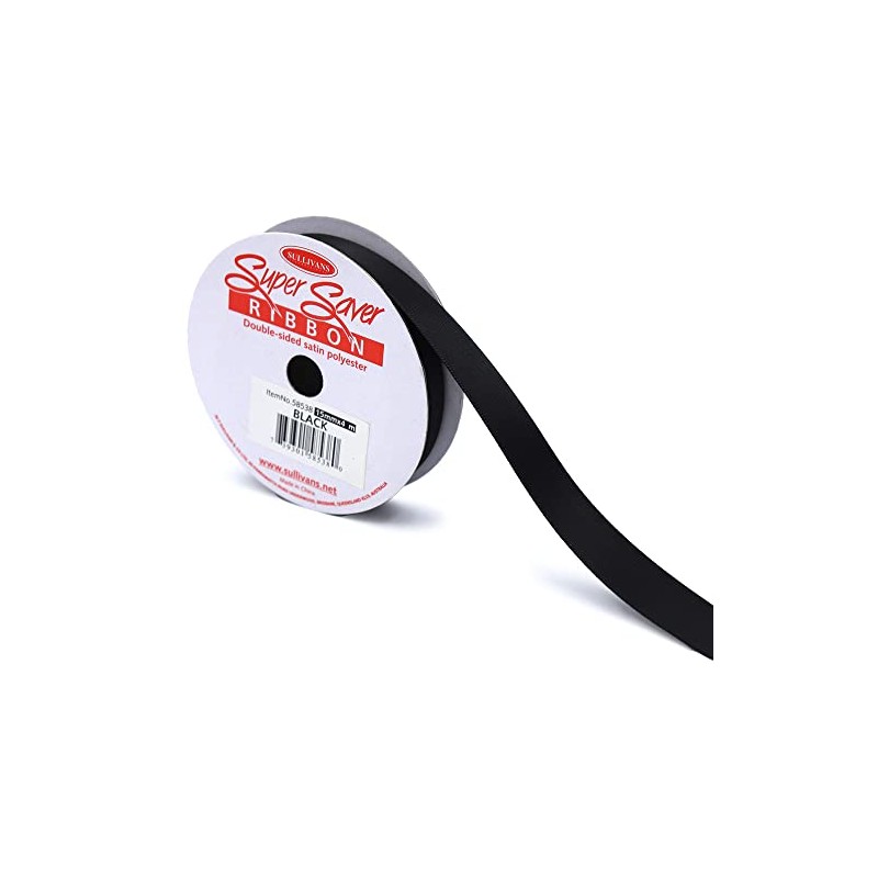 Sullivans Double Sided Satin Ribbon, 4 Meter Length x 15