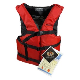 Stearns Adult PFD Personal Flotation Device / Life Jacket - For Chest 30" to 52"