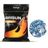 GRISUN 20 Pounds Pacific Ocean Blue Fire Glass for Fire