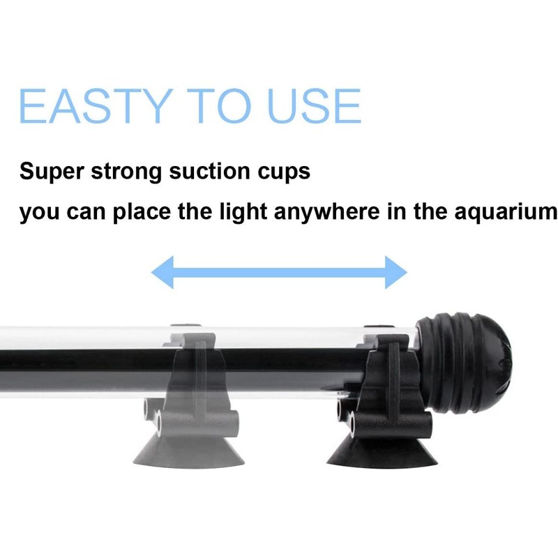 COVOART 15 inches LED Aquarium Light, 8W Fish Tank Light