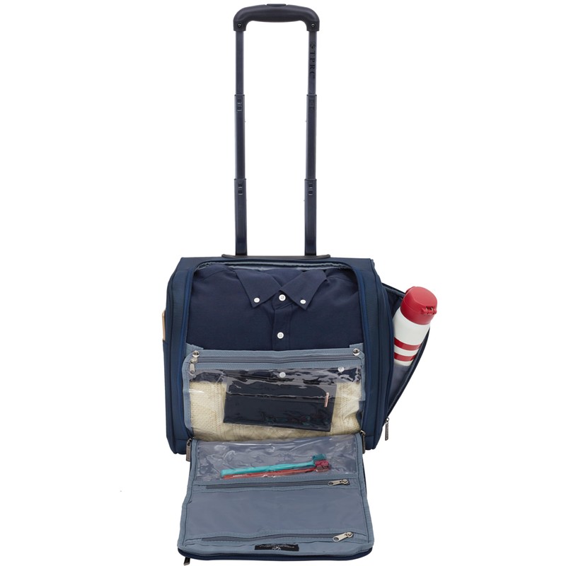 TPRC 15" Smart Under Seat Carry-On Luggage with USB Charging
