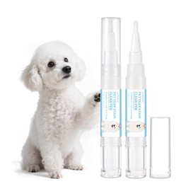 ulroyda Tear Stain Remover Pen for Dogs & Cats – Gentle Aloe Formula Pet Eye Cleaner with Soft Tip, Removes Tear Stains, Debris & Mucus, Pefect for White Dogs, Safe for Daily Use (2 x 0.17 fl oz)