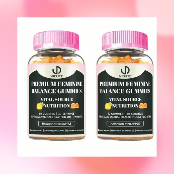 NZEN VIDUTC Women's Health Probiotics with Natural Pineapple Flavo Gummies