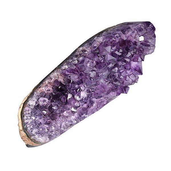 KYEYGWO KYEYGWO Natrlichen Amethyst Drusensegment Rohstck, Unregelm??ige Naturstck Dekorative Steine