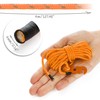 COM-FOUR® 4x guy ropes, each 4m for camping, reflective in