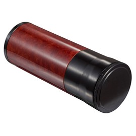 Visol Carlos 7-Cigar Travel/Desk Humidor, Burl/Black