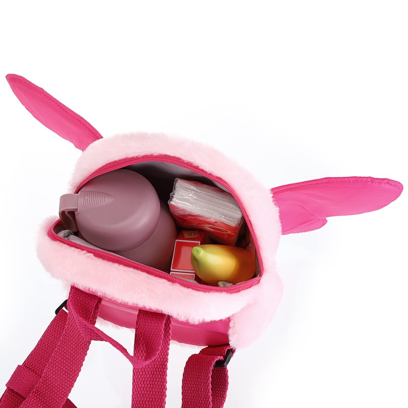 BTSKY Fluff Butterfly Baby Toddler Backpack Bag with Safety Rein