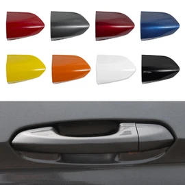 CZShiYue Car Front Left Exterior Door Handle Lock Bezel Cover Cap Fits for Ford Mustang 2015 2016 2017 2018 2019 2020 Replacement FR3Z-63218A15-ACPTM FR3Z-63218A15-AAPTMWhite Car Front Left