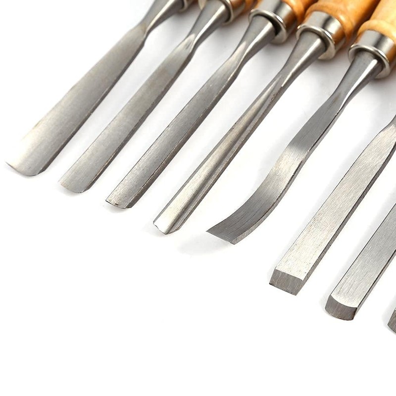 Wood Chisel Tool Set, 12pcs Woodworking Chisels Wood Carving Tools