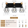 Farmhouse Vanity Light for Bathroom, 3-Light Wood Bathroom Vanity Light