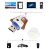 USB Flash Drive Cute Cartoon Black White Dots Face Dog