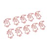 100pcs Santa Paper Clips Slip Resistance Cartoon Cute Lightweight Paperclips