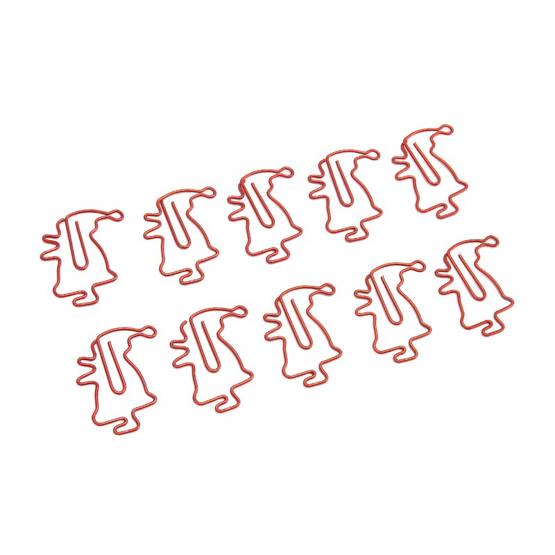 100pcs Santa Paper Clips Slip Resistance Cartoon Cute Lightweight Paperclips