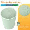 Dxmnoly 5 Gallon Silicone Bucket Liner - Reusable Measuring Mixing