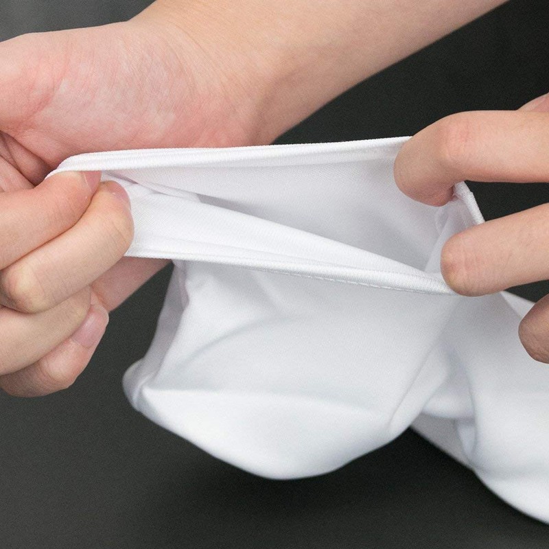 Kyoetsu Men's Tabi Socks, Stretch, White, Anti-Slip, wht, 26-27cm