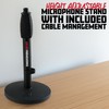 Gator Frameworks Desktop Mic Stand with Round Base and Twist