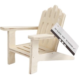 greedeko Miniature Garden Chair for Crafts 7.5 x 9 cm Wood DIY Decoration Mini Garden Furniture
