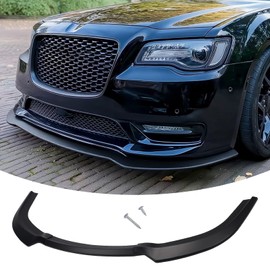 ZXMOTO Front Bumper Lip Spoiler Splitter Body Kit ABS Fit for Chrysler 300 C/S/Limited/Touring 2015 2016 2017 2018 2019 2020 2021 2022 2023 Matte Black