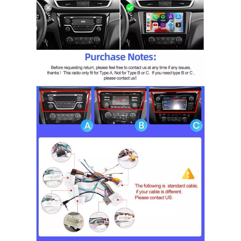 CarPlay For Nissan Rogue 2014 2015 2016 2017 Car GPS