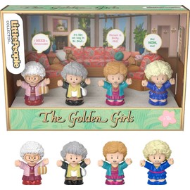 Little People Collector The Golden Girls TV Show Special Edition Set for Adults & Fans, 4 Figures in Display Package