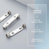 50 Pcs Silver Brooch Pins,32mm Safety Bar Pins with Locking