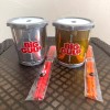 7-Eleven Big Gulp Drum Tumblers w/ drumsticks straws 40oz ea.