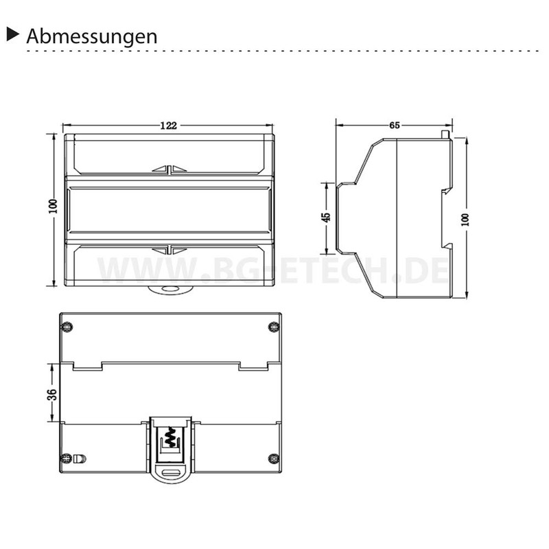 B + G E Tech DRT728D Digital Electricity Meter Rotary/WATT
