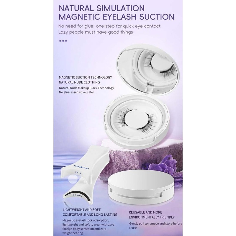 EZGHAR Enjuvie Magnetic Eyelashes, Magnetic Eyelashes with Applicator, 2024 New