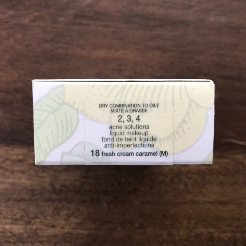 Clinique Acne Solutions Liquid Makeup 18 Fresh Cream Caramel 1oz.