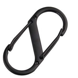 Jopto 3PCS S Shape Ring Locking Carabiner Keychain Spring Clip Lock Buckle Key Holder Metal Backpack Clasps S-Biner Climbing Hook Tactical Survival Designed for Hiking Fishing Camping Outdoor