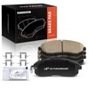 A-Premium Front Ceramic Disc Brake Pads Set Compatible with Nissan