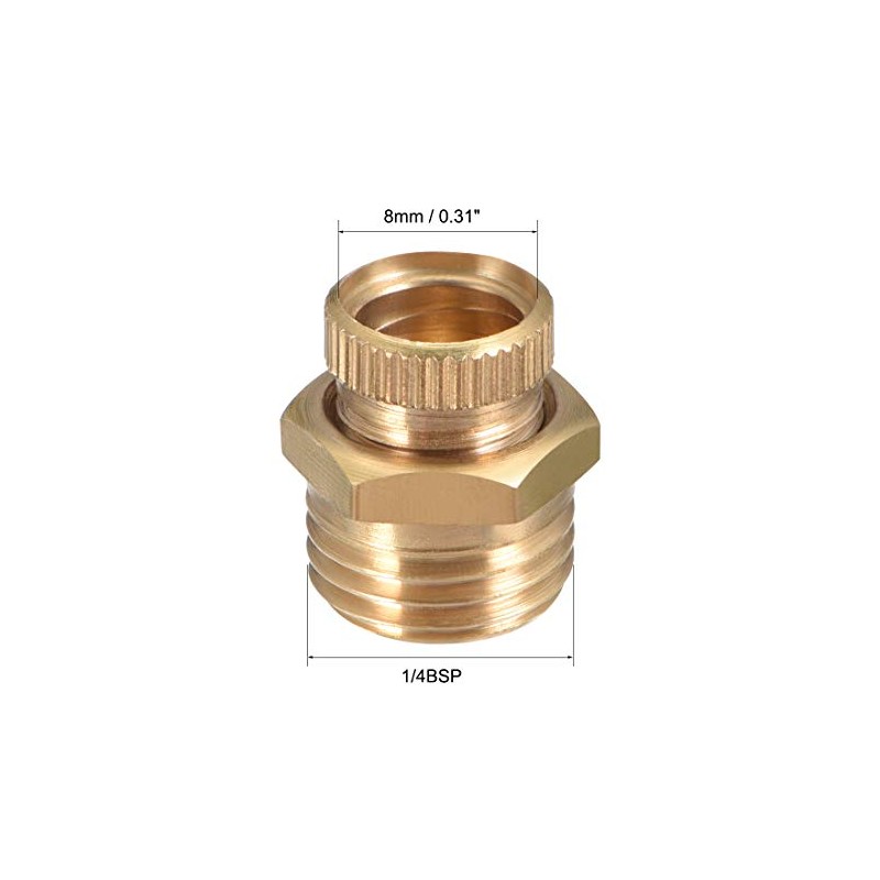 sourcing map 1/4 BSP Male Thread Diameter Air Compressor Part