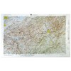 3D Knoxville Regional Raised Relief Map | Great Smoky Mountains