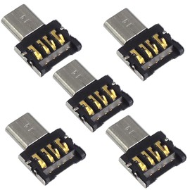 KAUMO USB OTG Micro Adapter Convert USB Male to Micro USB Male (5 Pieces) KM-158